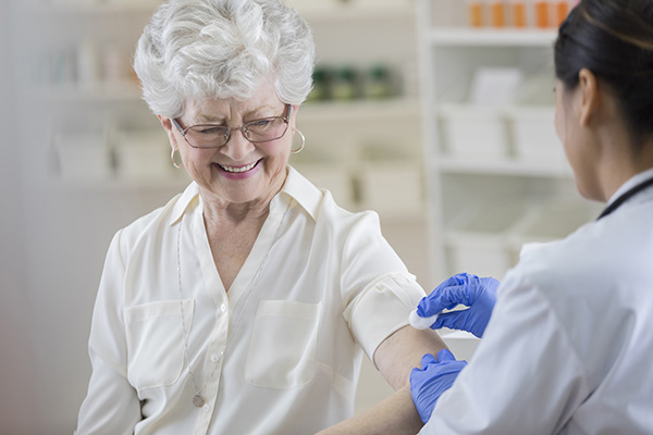 image of a patient being vaccinated